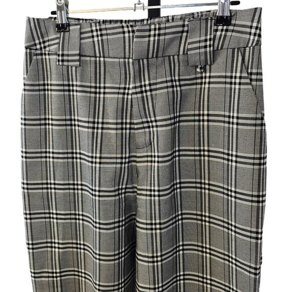 I.AM.GIA Womens Cobain Pants Size Large Plaid Check Black White Jogger High Rise - Picture 7 of 9